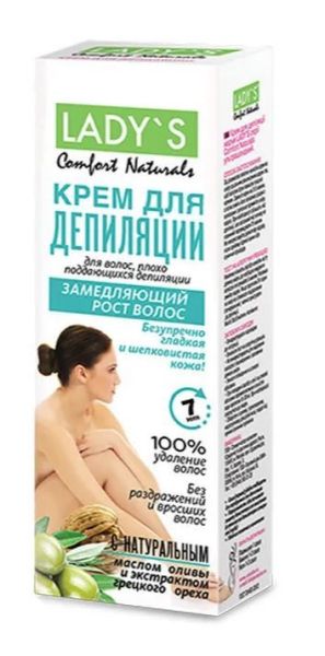 Депилятор крем Comfort Naturals замедляющий рост волос 100мл фотография