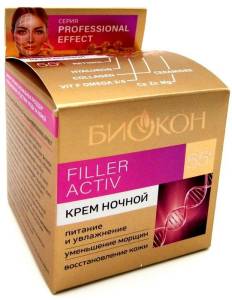 Биокон Professional Effect Filler Active 55+ крем ночной 50мл