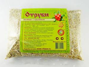 Отруби овсяные (брусника) 200г