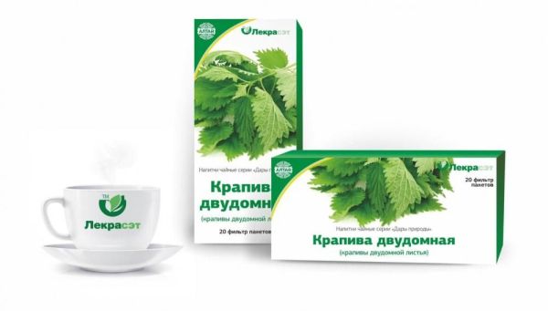 Изображение товара Крапива чайный напиток, 20 пакетиков Крапива чайный напиток, 20 пакетиков фотография
